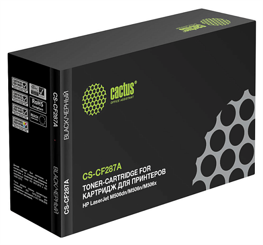 лазерный Cactus 287A черный (9000стр.) для HP LJ M506dn/M506n/M506x