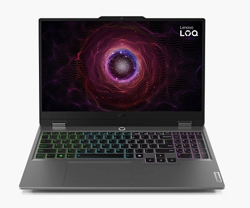 Ноутбук Lenovo LOQ 15IARP9 15.6" FHD IPS, AMD R7-7435HS, 16Gb, 1Tb SSD, NVidia RTX4060 8Gb, no OS, серый (83JC005HRK)*