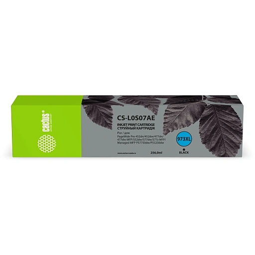 струйный Cactus CS-L0S07AE 973XL черный (256мл) для HP PageWide Pro 452dw/Pro 477dw струйный Cactus CS-L0S07AE 973XL черный (256мл) для HP PageWide Pro 452dw/Pro 477dw