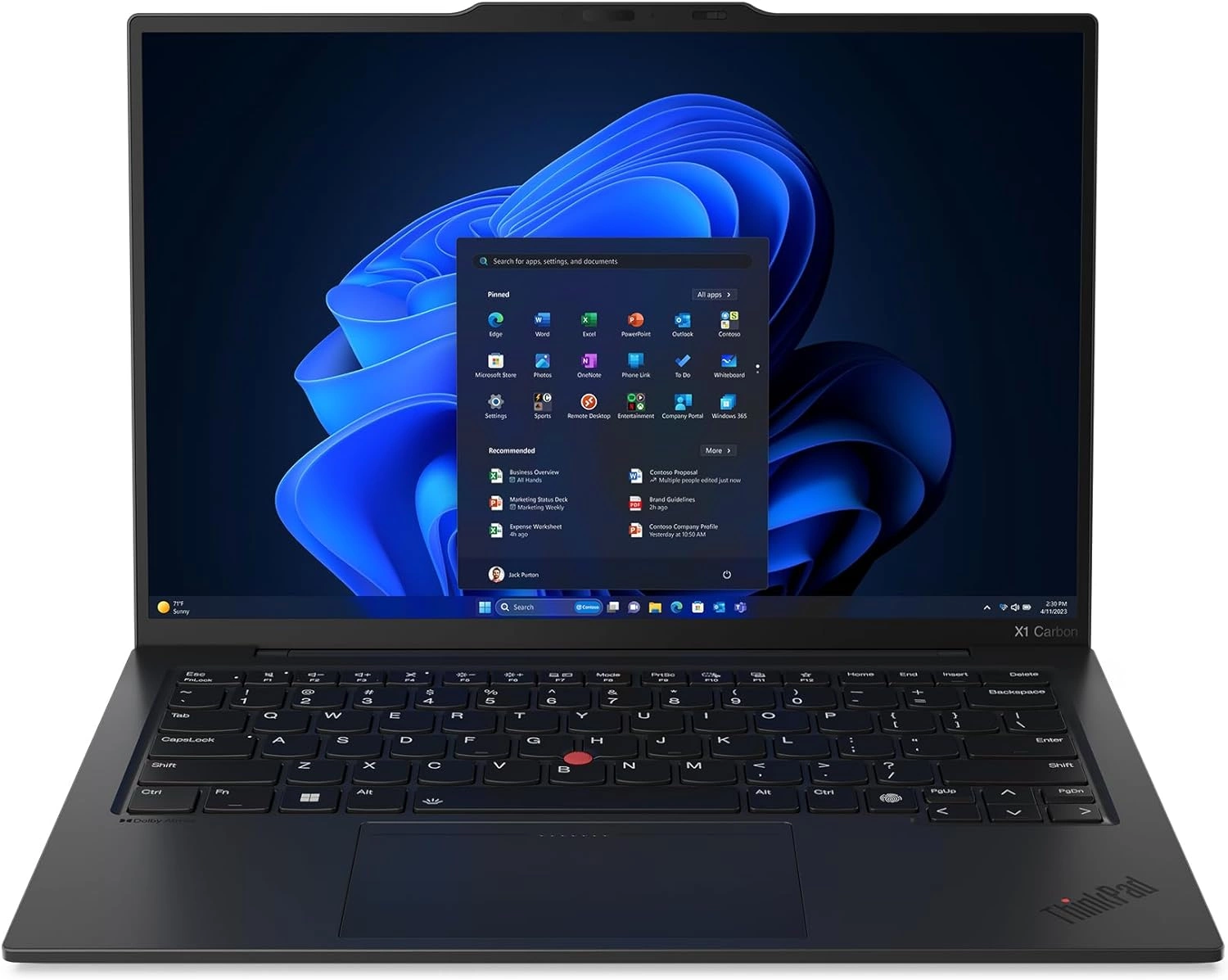Lenovo ThinkPad X1 Carbon G12 Core Ultra 7 155U 16Gb SSD512Gb Intel Graphics 14" IPS WUXGA (1920x1200) Windows 11 Pro black WiFi BT Cam