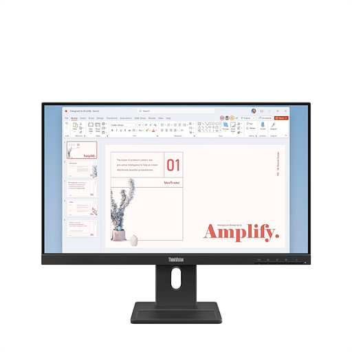 Монитор Lenovo ThinkVision E24-40 23.8" 16:9 FHD (1920x1080) IPS, 100Hz, 250N, 1xHDMI 1.4, 1xDP 1.2, 1xVGA, LTPS, 1Y (незначительное повреждение коробки)