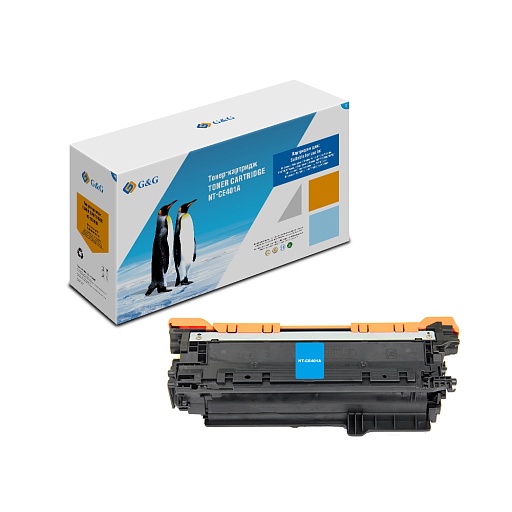 лазерный G&G 401A голубой (6000стр.) для HP LJ Enterprise 500 M551n/MFP M575dn/MFP M570dn