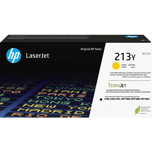 HP 213Y Yellow Extra High Yield Original LaserJet Toner Cartridge
