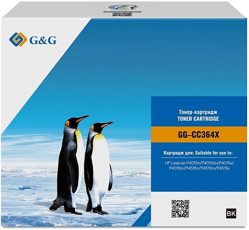 лазерный G&G 364X черный (24000стр.) для HP LJ P4015/P4515