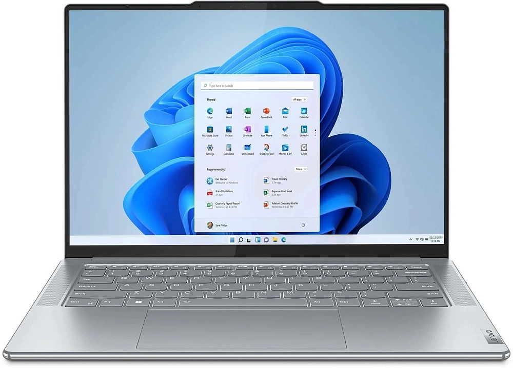 Lenovo Yoga Slim 7 14APU8 Ryzen 5 7640S 16Gb SSD512Gb AMD Radeon 760M 14.5" OLED 2.9K (2944x1840) Windows 11 Home l.grey WiFi BT Cam