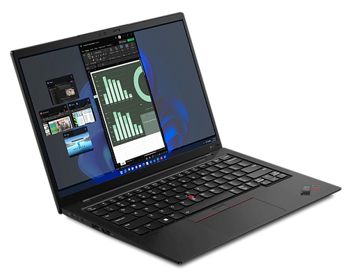Ноутбук ThinkPad Ultrabook X1 Carbon Gen 10 14" 2.2K (2240x1400) IPS AG, i7-1260P, 16GB LPDDR5 5200, 1TB SSD M.2, Intel Iris Xe, WiFi, BT, LTE, FPR, TPM2, IR&FHD Cam, 57Wh,65 (После СЦ, царапины, потёртости)