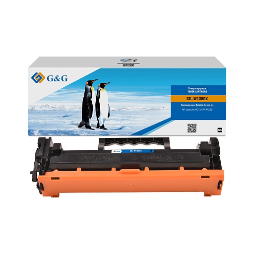лазерный G&G 136X черный (2600стр.) для HP LaserJet M211d/209/233/234