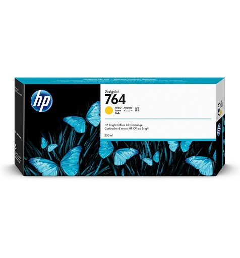 HP 764 300-ml Yellow Ink Cartridge