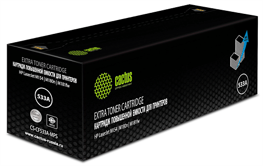 лазерный Cactus 533X пурпурный (2700стр.) для HP CLJ Pro M154a/M154nw/MFP M180n/M180nw/M181fw