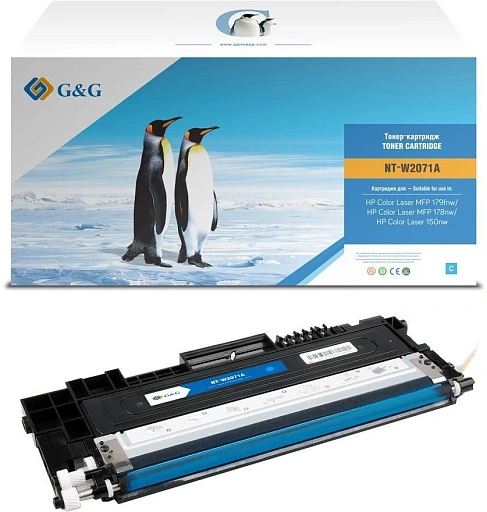 лазерный G&G GG-W2071A (есть ограничения по прошивке) голубой (700стр.) для HP Color Laser MFP 179fnw/178nw/150nw