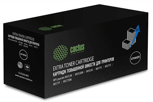 лазерный Cactus CF362XX желтый (18000стр.) для HP CLJ M552dn/M553dn/M553N/M553x лазерный Cactus CF362XX желтый (18000стр.) для HP CLJ M552dn/M553dn/M553N/M553x