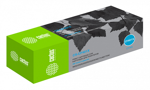 лазерный Cactus 401X голубой (2300стр.) для HP CLJ M252/252N/252DN/252DW/M277n/M277DW лазерный Cactus 401X голубой (2300стр.) для HP CLJ M252/252N/252DN/252DW/M277n/M277DW
