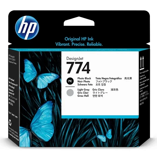 HP 774 Matte Black/Cyan (P2W01A)