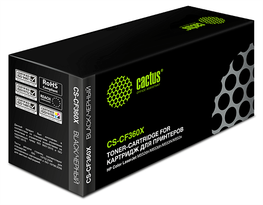 лазерный Cactus 360X черный (12500стр.) для HP CLJ M552dn/M553dn/M553N/M553x