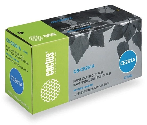 лазерный Cactus CS-CE261A голубой (11000стр.) для HP LJ CP4025/CP4525/CM4540