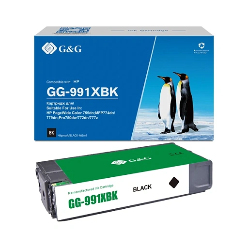 струйный G&G 991X черный (20 000 стр.) для HP PageWide Managed
