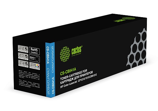 лазерный Cactus 541A голубой (1400стр.) для HP CLJ CP1215/1515/CM1312