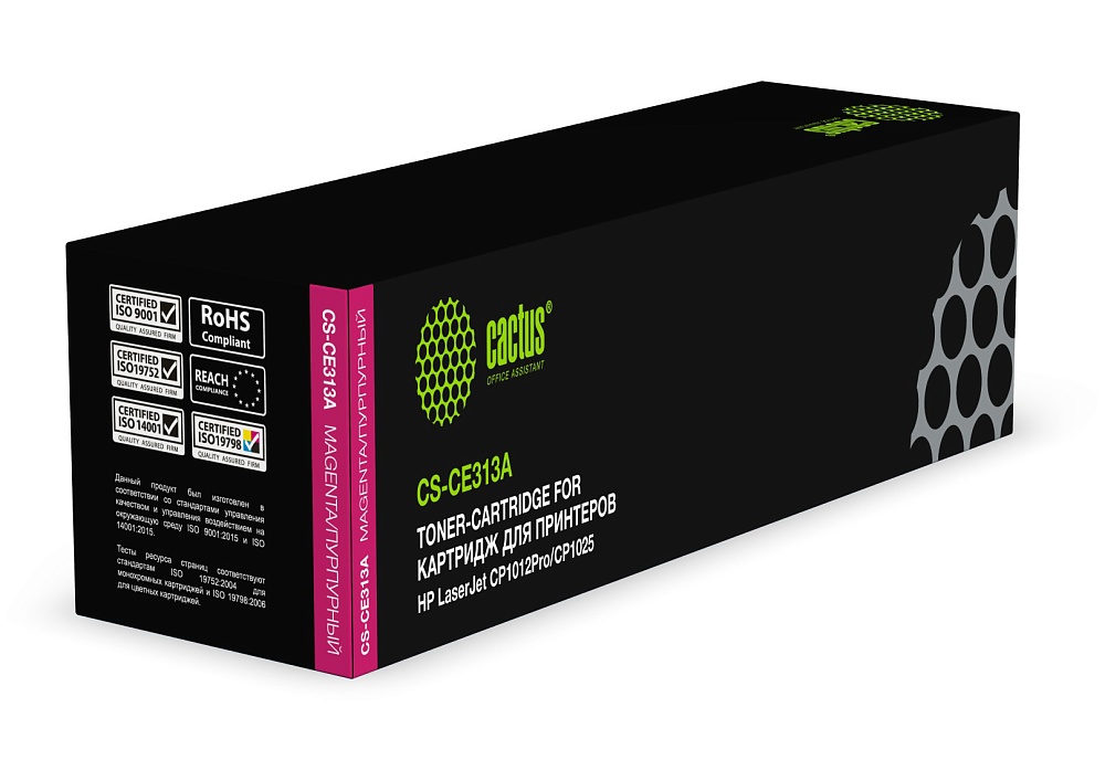 лазерный Cactus 313A пурпурный (1000стр.) для HP LaserJet CP1012Pro/CP1025 лазерный Cactus 313A пурпурный (1000стр.) для HP LaserJet CP1012Pro/CP1025