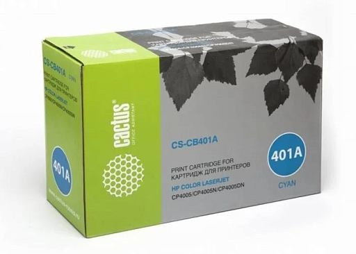Картридж лазерный Cactus CS-CB401AR CB401A голубой (7500стр.) для HP CLJ CP4005/CP4005DN/CP4005N