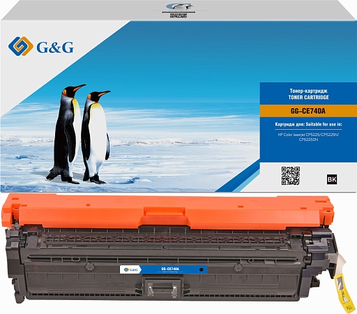 лазерный G&G 740A черный (7000стр.) для HP LJ CP5220/CP5221/CP5223/CP5225