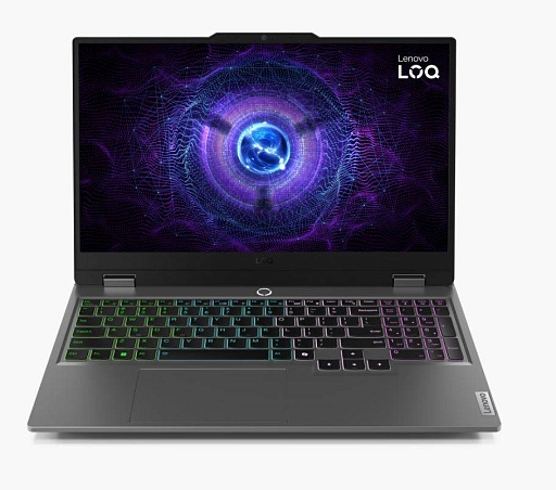 Ноутбук Lenovo LOQ 15IAX9 15.6" FHD IPS, Intel Core i5-12450HX, 16Gb, 512Gb SSD, NVidia RTX3050 6Gb, no OS, серый (83GS005NRK)*