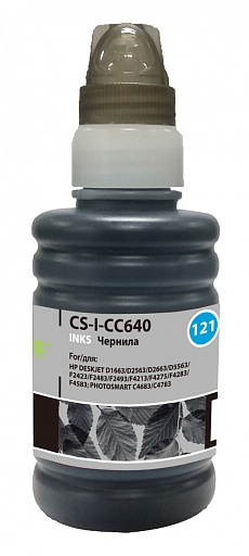 чернила Cactus CC640 черный (100мл) для HP DJ D1663/D2563/D2663/PS C4683/C4783