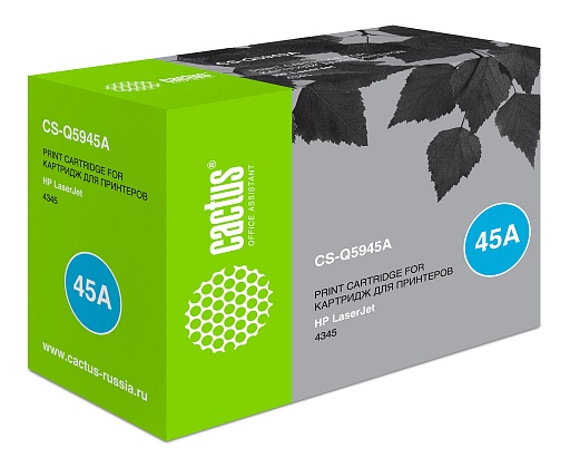 лазерный Cactus Q5945A черный (18000стр.) для HP LJ 4345/4349