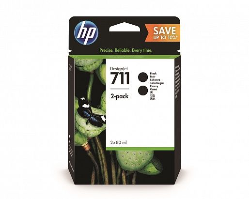 HP 711 black 2-pack 80 ml (P2V31A)