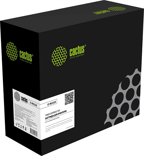 Картридж лазерный Cactus CS-W2222X 222X желтый (2500стр.) для HP LJ Pro 3203dw/3303fdn/3303sdw с чипом