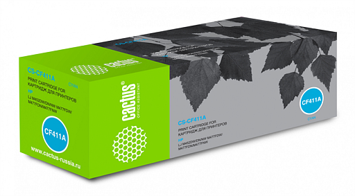 лазерный Cactus 411A голубой (2300стр.) для HP LJ M452DW/DN/NW/M477FDW/M477FDN/M477FNW