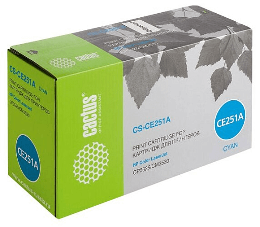 лазерный Cactus CE251A голубой (7000стр.) для HP CLJ CP3525/CM3530