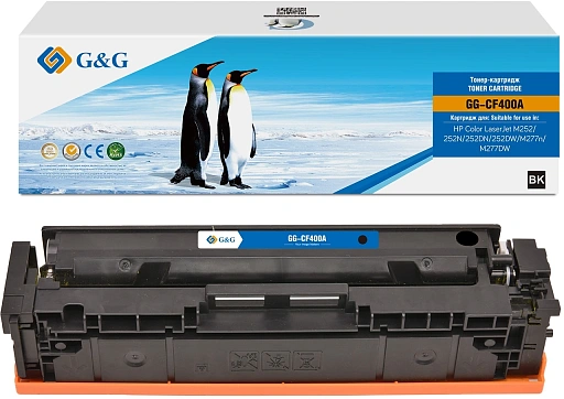 лазерный G&G 400A черный (1500стр.) для HP CLJ M252/252N/252DN/252DW/M277n/M277DW