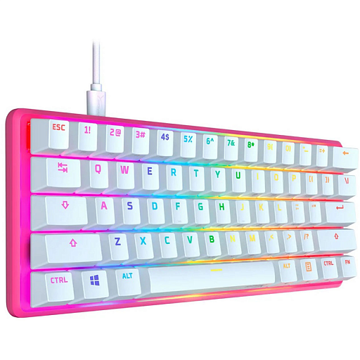 Клавиатура игровая HyperX Alloy 60 pink (RUS)