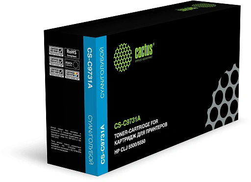 лазерный Cactus 731A голубой (12000стр.) для HP CLJ 5500/5550