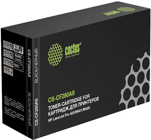 лазерный Cactus 280A черный (2700стр.) для HP LJ Pro 400/M401/M425