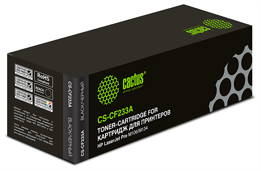 лазерный Cactus 233A черный (2300стр.) для HP LJ Pro M106/M134