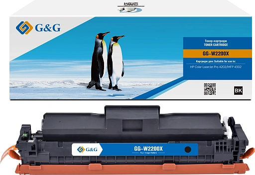лазерный G&G W2200X черный (7500стр.) для HP CLJ Pro 4202/MFP 4302
