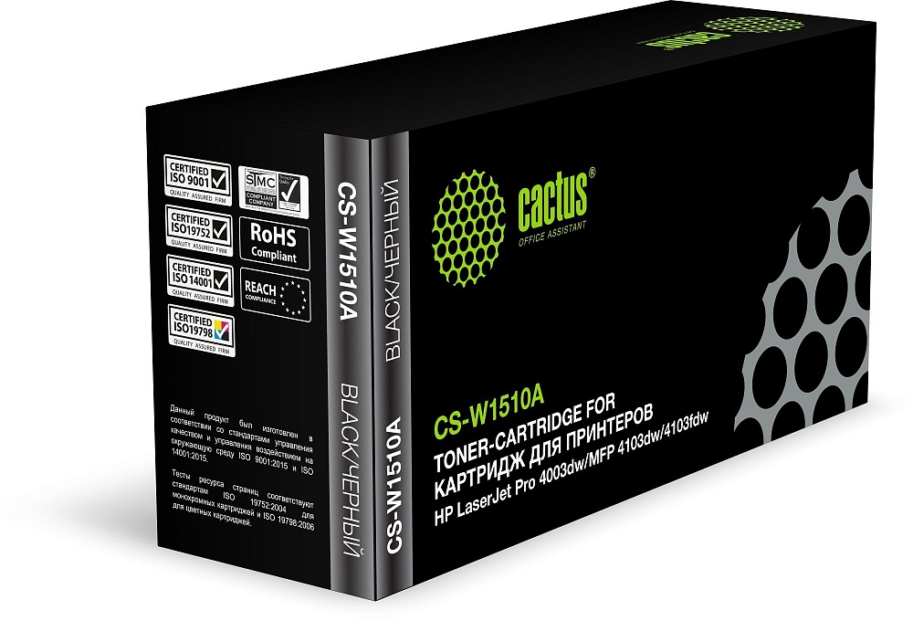 лазерный Cactus 510A черный (3050стр.) для HP LJ Pro 4003dw/MFP 4103dw/4103fdw лазерный Cactus 510A черный (3050стр.) для HP LJ Pro 4003dw/MFP 4103dw/4103fdw