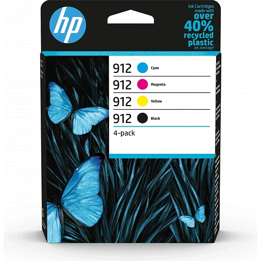 HP 912 4-pack Black/Cyan/Magenta/Yellow Original Ink Cartridges
