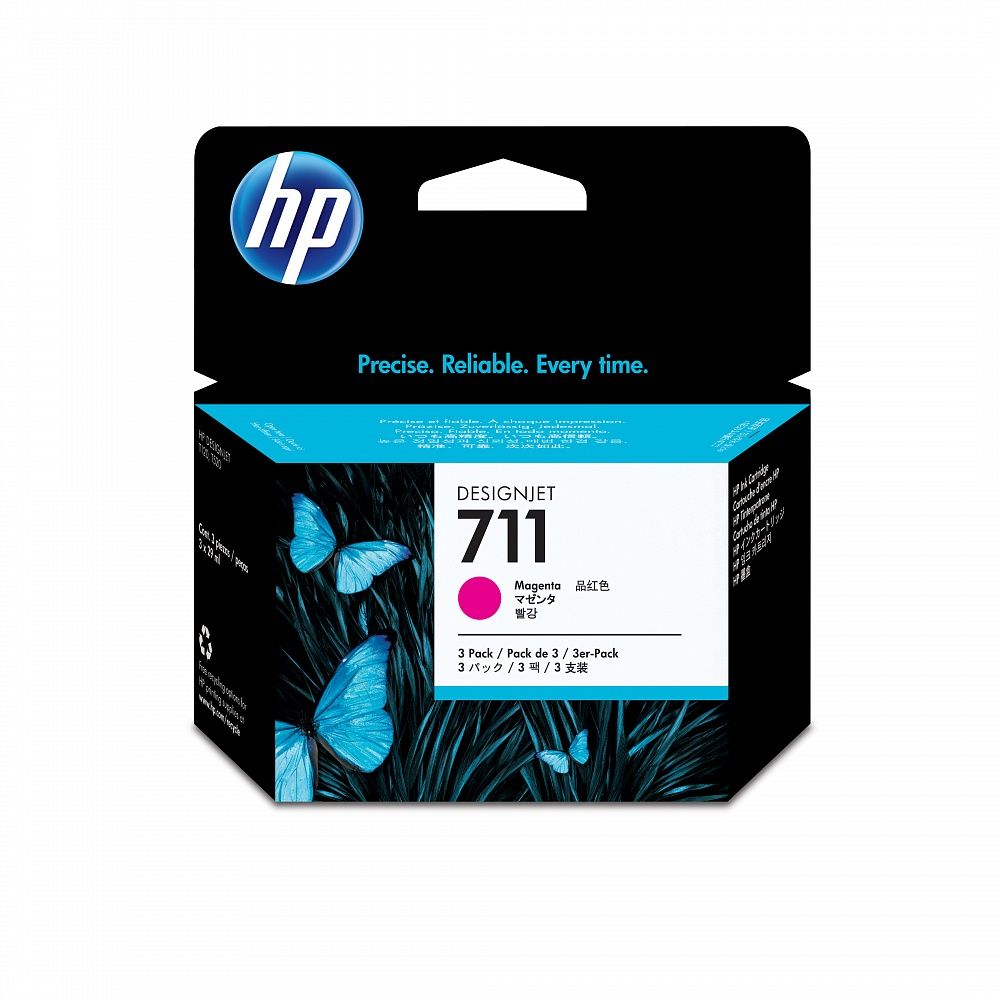 HP 711 3-pack magenta (CZ135A) HP 711 3-pack magenta (CZ135A)