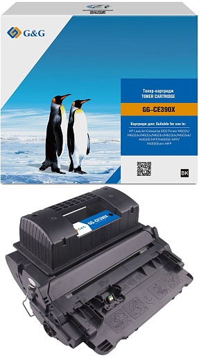 лазерный G&G 390X черный (24000стр.) для HP LJ Enterprise 600 M602n/M603n/M4555f MFP лазерный G&G 390X черный (24000стр.) для HP LJ Enterprise 600 M602n/M603n/M4555f MFP