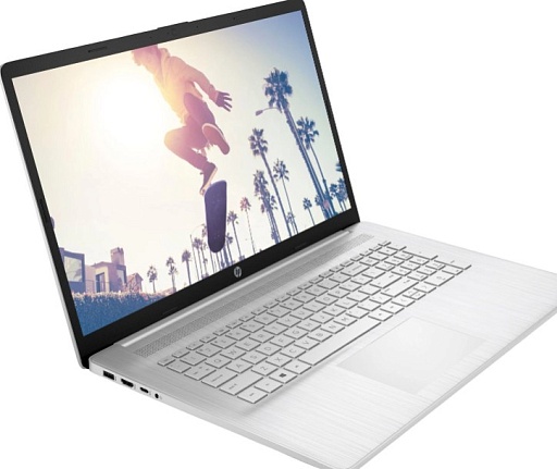 Ноутбук HP 17-cp3166mg Ryzen 7 7730U 16Gb SSD512Gb AMD Radeon Graphics 17.3" IPS FHD (1920x1080) FreeDOS silver WiFi BT Cam (802H9EA)