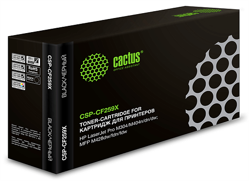 лазерный Cactus 259X черный (10000стр.) для HP LaserJet M406dn/M406/ M430f M430/ M304a M304/ M404dn M404/ M404dw/ M404n/ M428dw M428/ M428fdn/ M428fdw
