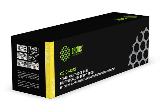 лазерный Cactus 402X желтый (2300стр.) для HP CLJ M252/252N/252DN/252DW/M277n/M277DW