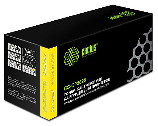 лазерный Cactus CF362X желтый (9500стр.) для HP CLJ M552dn/M553dn