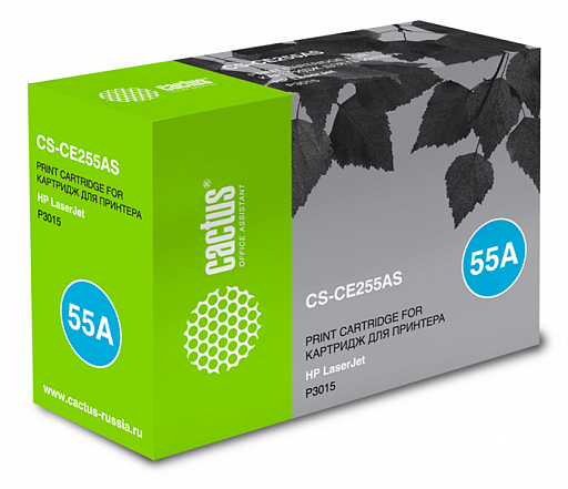 лазерный Cactus 255A черный (6000стр.) для HP LJ P3011/P3015 лазерный Cactus 255A черный (6000стр.) для HP LJ P3011/P3015