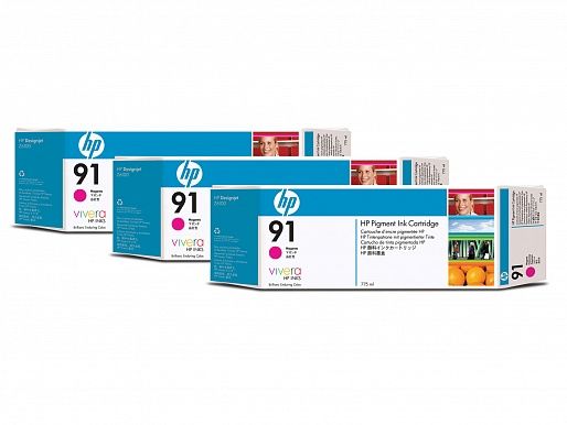 HP 91 Magenta 3-pack 775 ml (C9484A)