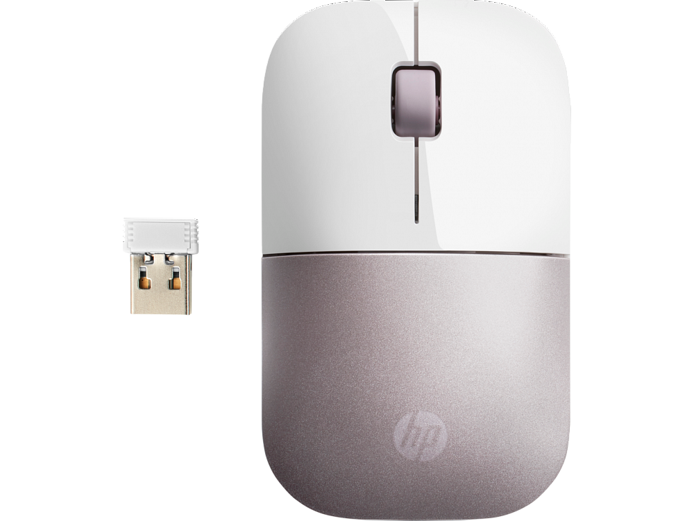 HP Беспроводная мышь Z3700 белая/розовая HP Беспроводная мышь Z3700 белая/розовая