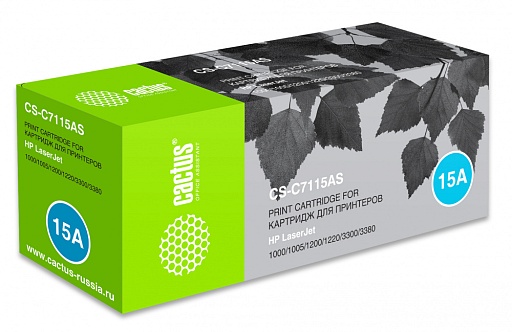лазерный Cactus C7115A черный (2500стр.) для HP LJ 1000/1005/1200