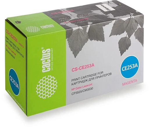 лазерный Cactus CS-CE253A CE253A пурпурный (7000стр.) для HP CLJ CP3525/ CM3530 лазерный Cactus CS-CE253A CE253A пурпурный (7000стр.) для HP CLJ CP3525/ CM3530
